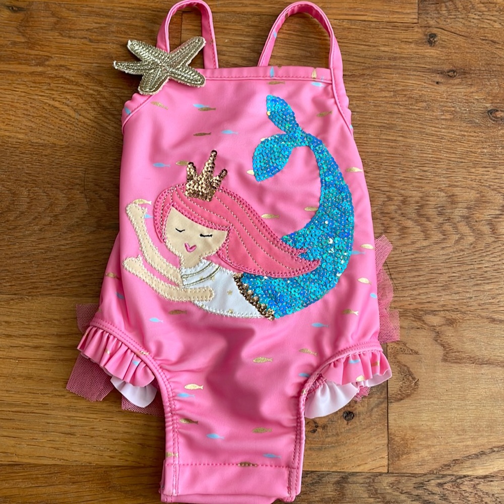 MUD PIE NWT 3-6m Mermaid Swimsuit